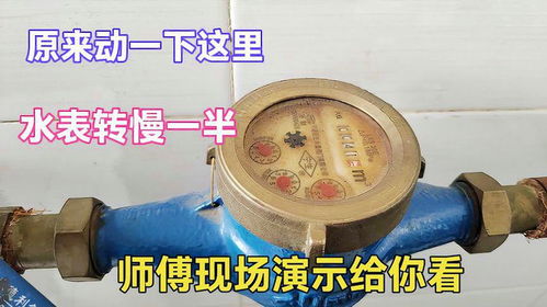 原来动一下这里就能让水表转慢一半？很多人没见过，老师傅现场演示揭秘